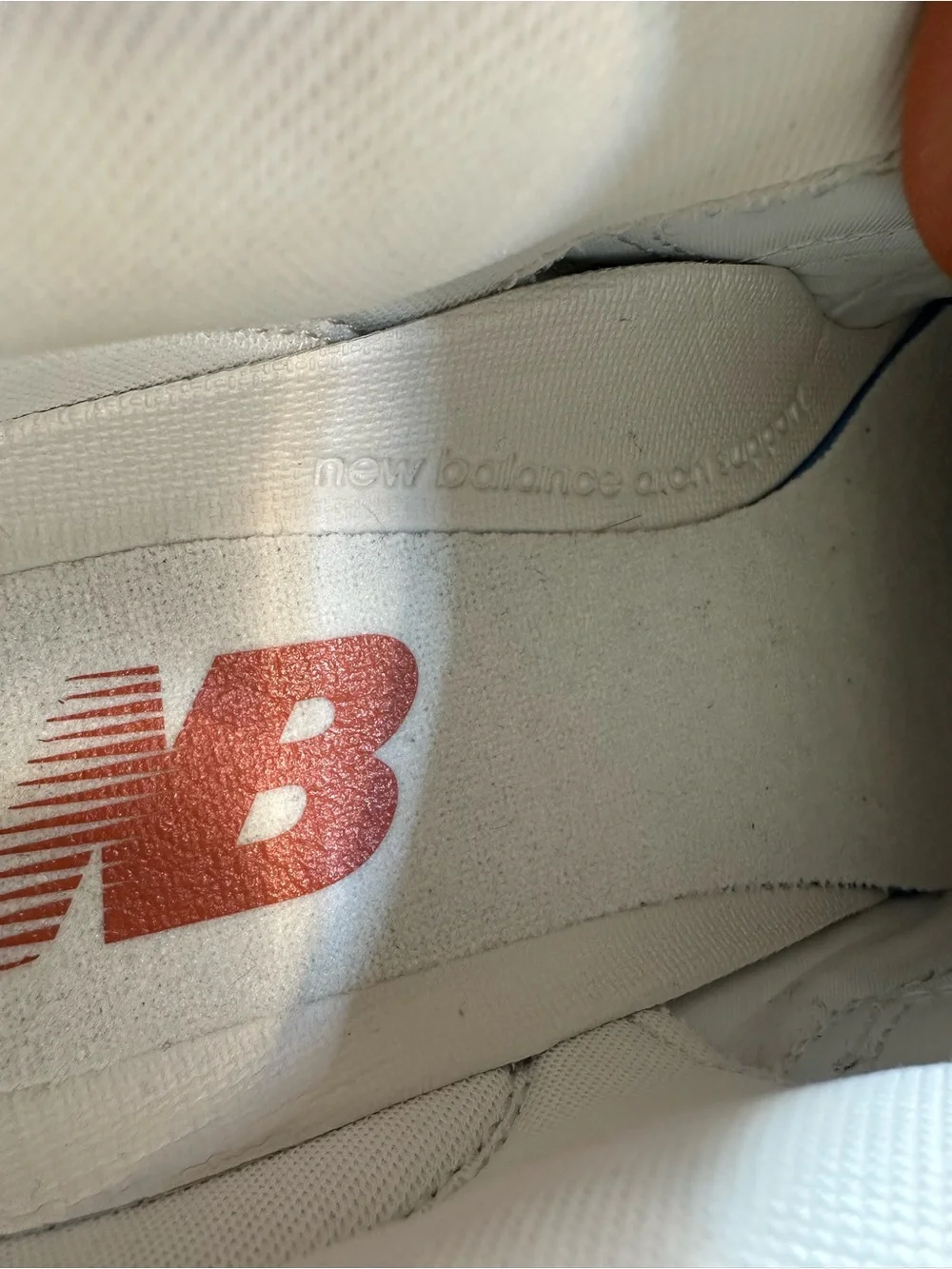 New Balance 550 White Tan & Burgundy Lace-Up Sneakers - Picture 7 of 9